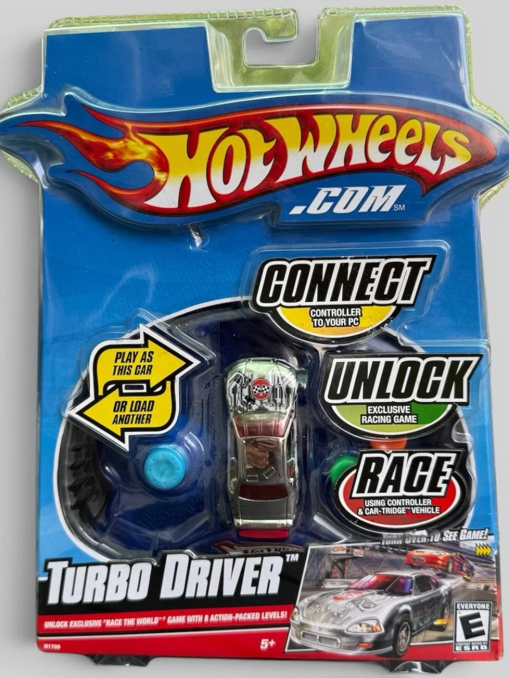 Hot Wheels Turbo Driver Controller PC Game Car-Tridge Sealed Mattel N1709 2008
